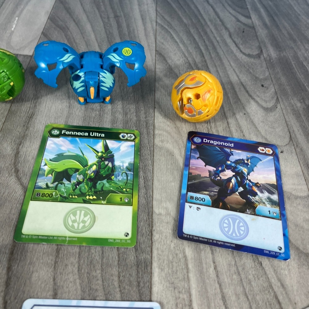 Bakugan Lot 3 Bakugan Balls + Cards + BakuCores Tokens Bundle Spin Master - Picture 7 of 7